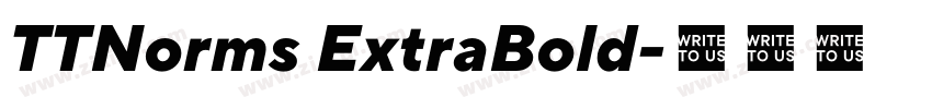 TTNorms ExtraBold字体转换 TTNorms ExtraBold字体转换
